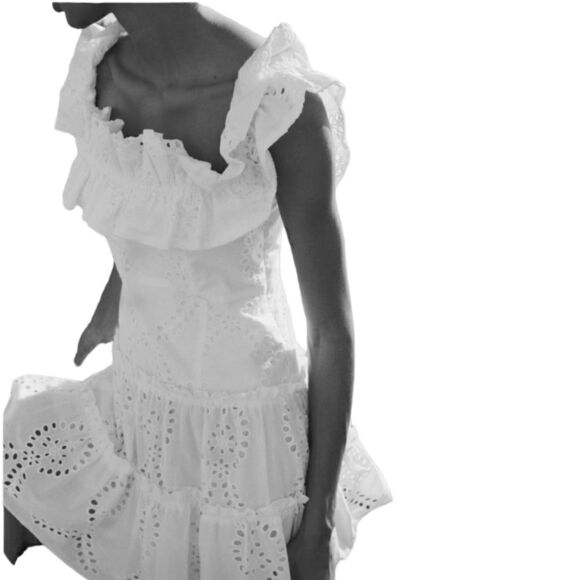 ZARA | Oyster White | STRAPLESS MINI DRESS - Picture 6 of 8